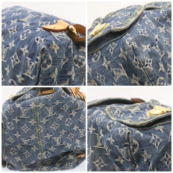 LOUIS VUITTON Monogram Denim Sac A Dos GM Backpack Blue M95056 LV Auth 23330AM - Picture 14 of 16